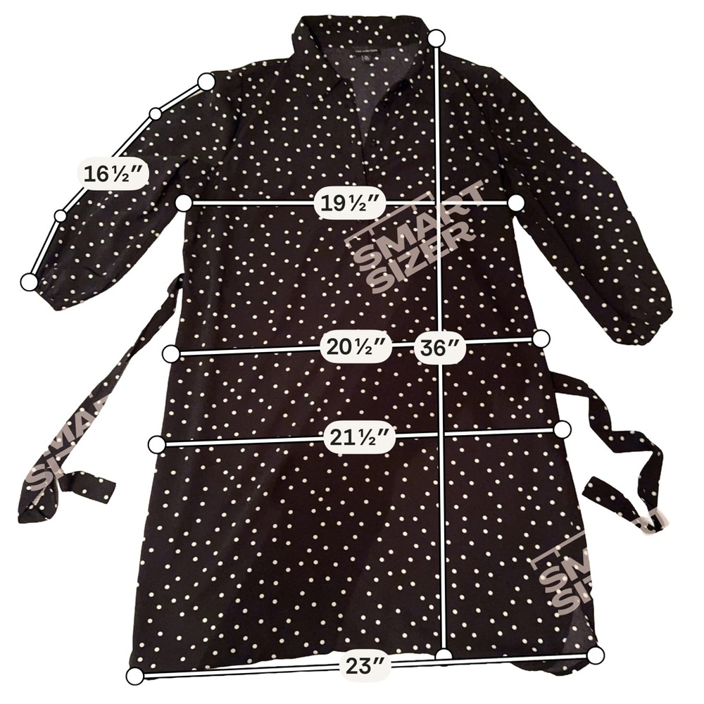 The Limited | Women’s Petite Black and White Polka Dot Dress Size PL - Picture 7 of 8